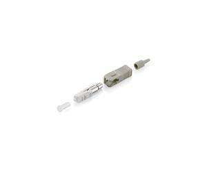 Equip 156020 Adaptateur Fibre Optique SC Multimode Gris - Dimensions 8.95x7.3x38mm - Lot de 12 unités