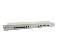 Equip 16-Port Cat.6 Ungeschirmtes Patch Panel - Hellgrau - 10/100/1000Base-T(X) - Gigabit Ethernet - 1000 Mbit/s - RJ-45 - Cat6 - Grau (326317)