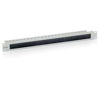 Equip 19" Kabeldurchführung 1HE Panel sw
