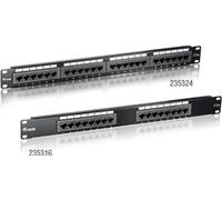 Equip 19" Patchpanel 16x RJ45 Cat5e UTP 1HE schwarz