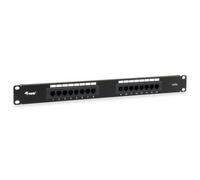 Equip 19" Patchpanel 16x RJ45 Cat5e UTP 1HE schwarz
