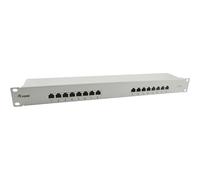Equip 19" Patchpanel 16x RJ45 Cat6 FTP 1HE hellgrau