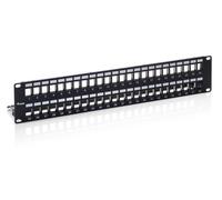 Equip 19" Patchpanel 48x Keystone Cat6 FTP 2HE schwarz
