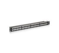 Equip 19" Patchpanel 48x Keystone Cat6 UTP 1HE schwarz