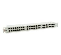 Equip 19" Patchpanel 48x RJ45 Cat6 FTP 1HE hellgrau