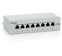 Equip 19" Patchpanel 8x RJ45 Cat5e FTP Desktop 1HE hellgrau