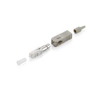 Equip 156020 Adaptateur Fibre Optique SC Multimode Gris - Dimensions 8.95x7.3x38mm - Lot de 12 unités