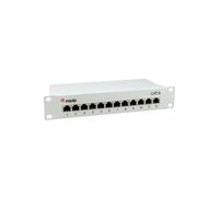 Equip 208014 1U Patch Panel 12 Ports RJ-45 Gigabit Ethernet 1000 Mbit/s Cat6/Cat6e Acier Gris 94.5x44.5x254mm RoHS