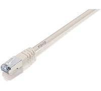 Equip Life - Cordon de raccordement - RJ-45 (M) pour RJ-45 (M) - 50 cm - paire torsadée écrantée (F/UTP) - CAT 5e - moulé, bloqué - beige