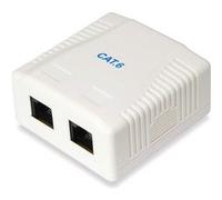 Equip Boîtier de prise RJ-45 235214 Cat 6 Blanc