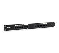 Equip Panneau de Brassage 235317 – 16 ports Cat.5E non blindé – Noir