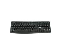 Equip 245211 Clavier Bureau USB QWERTY Espagnol 105 touches, Longueur câble 1.35m, Compatible Windows/macOS, Dimensions 440x139x24mm, Noir