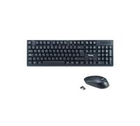 Equip 245221 : Ensemble Clavier QWERTY Espagnol + Souris Optique Sans Fil RF 2.4GHz, 105 Touches, 1200 DPI, Compatible Windows/macOS/ChromeOS