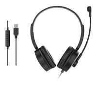Equip 245301 casque Avec fil Arceau Appels/Musique Noir