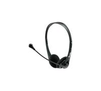 Equip 245304 Casque Filaire Arceau Supra-Aural Bureau/Centre d'Appels 20-20000Hz 32 Ohm Micro Boom 1.8m Noir