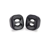 Equip 245330 Haut-parleurs PC 2.0 filaire, 3W RMS (6W Tot.), 90Hz-20kHz, 40 Ohm, 65dB, USB, Télécommande filaire, Noir, Plug & Play