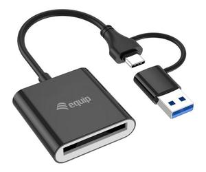 Equip 245461 lecteur de carte mémoire USB 3.2 Gen 2 (3.1 Gen 2) Type-C Noir