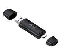 Equip 245462 lecteur de carte mémoire USB 3.2 Gen 1 (3.1 Gen 1) Type-A/Type-C Noir