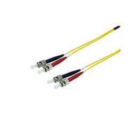 Equip 252233 Câble Fibre Optique Monomode OS2 3m Connecteurs ST/ST, 9/125µm, LSZH, Full Duplex, REACH/RoHS