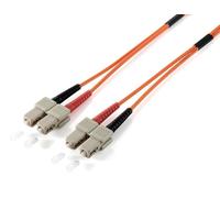 equip - Cordon de raccordement - mode unique SC (M) pour mode unique SC (M) - 5 m - fibre optique - duplex - 9 / 125 micromètres - OS2 - sans