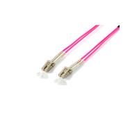 Equip 255516 : Câble Fibre Optique OM4 10m, LC/LC, 50/125µm, Multimode, 1 Gbit/s, LSZH, -20°C à 70°C, Beige/Violet