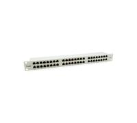 Equip 326349 Baie de Branchements 1U 48 Ports RJ-45 Cat6 10/100/1000Base-T(X) Gigabit Ethernet Métal Gris Montage Rack 482.6x110.5x44.5mm