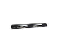 Equip 326417 Baie de Branchements 1U 16 ports RJ-45 Gigabit Ethernet 10/100/1000Base-T(X) Cat6 Acier Noir 110.5x44.5x483mm RoHS