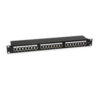 Equip Panneau de brassage 326425 – 24 ports RJ45 Cat6 – 19" 1HE – Noir
