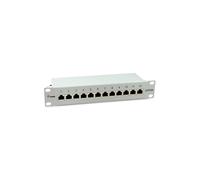 Equip 326523 Baie de Branchements 1U 12 Ports RJ-45 10GBase-T Cat6a, Montage Rack 1U, Métal, 254x109.3x44.3 mm, Certifié CE/RoHS