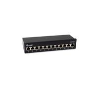 Equip 326622 Baie de Branchements 12 Ports RJ-45 10GBase-T 10 Gigabit Ethernet Cat6a Métal Noir 212.5x109.3x44.3mm CE, RoHS