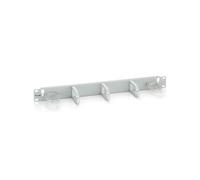 Equip 327312 Panneau de gestion de câbles pour racks 19 pouces, 1U, gris, plastique/acier, 483x44.5x87.4mm, certifié CE/RoHS/UKCA