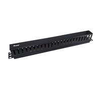Equip 327314 Panneau de Gestion des câbles pour Montage en Rack de 19 Pouces, Noir