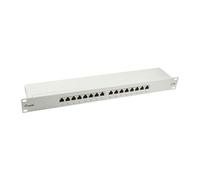 Equip 327316 16-Port Cat,5e Geschirmtes Patch Panel - Hellgrau - 10/100/1000Base-T(X) - Schnelles Ethernet - Gigabit Ethernet - RJ-45 - Gold - Cat5e - Grau (327316NEUEVERSION) Marque