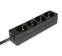 Equip 333281 multiprise 1,1 m 4 sortie(s) CA Noir - Multiprises (1,1 m, 4 sortie(s) CA, Type F, Noir, 100 - 240 V, 50 - 60 Hz)