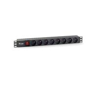 Equip Multiprise 19" 1U – 8 prises CEE7/5 – 1,8 m