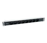 Equip 333313 Equip Steckdosenleiste 19"(1HE)8fach CEE7/7 1,8m Kabl.(Fr)si