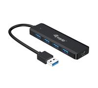 Equip 4-Port USB-A3.2-Hub->4xUSB-A 3.2 mit USB-C Adapt.5Gbps