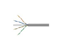 Equip 404537 Câble Réseau Cat6a U/UTP (UTP) Gris 305m, Conducteur Cuivre 23 AWG, Gigabit Ethernet, PoE, Fréquence 250MHz, Gaine PVC, RoHS, Eca