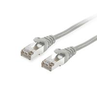 Equip Câble Réseau Cat6 S/FTP (S-STP) 2m, RJ-45 Mâle/Mâle, Contacts Or, LSZH, Cuivre, 1000 Mbit/s, PoE+, Gris, AWG 28/7