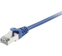 Equip 605534 RJ45 Câble réseau, câble patch CAT 6 S/FTP 5.00 m bleu contacts dorés 1 pc(s)