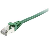 equip - Cordon de raccordement - RJ-45 (M) pour RJ-45 (M) - 3 m - Paire torsadée blindée (SSTP) - CAT 6 - moulé, bloqué - vert