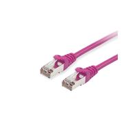 Equip 605556 Câble Réseau 10m Cat6 S/FTP (S-STP) RJ-45 Mâle-Mâle, Contacts Or, 1000 Mbit/s, PoE+, LSZH, Violet