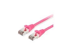 Equip 605589 Câble Réseau Cat6 S/FTP (S-STP) 20m Rose, Connecteurs RJ-45 Plaqué Or, 1000 Mbit/s, LSZH, PoE+, AWG 28/7, Conforme CE/REACH/RoHS/UKCA
