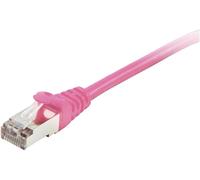 Equip 605589 RJ45 Câble réseau, câble patch CAT 6 S/FTP 20.00 m rose contacts dorés 1 pc(s)
