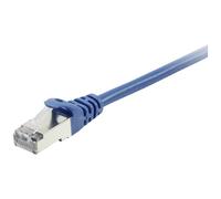 Equip 605630 RJ45 Câble réseau, câble patch CAT 6 S/FTP 1.00 m bleu contacts dorés