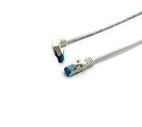 Equip 605804 Cat.6A S/FTP Patch Cable Angled to Straight Connector 5.0 m White