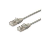 Equip 606115 Câble Réseau Cat6a F/FTP 2m Beige, Contacts Or, 10GBase-T, 500MHz, PoE+, LSZH, Cuivre, AWG 32/7, RJ-45 Mâle vers RJ-45 Mâle