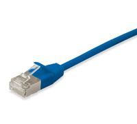 Equip Câble Réseau Cat6a F/FTP 2m Bleu, Connecteurs RJ-45 Plaqué Or, 10GbE, PoE+, LSZH, Cuivre AWG 32/7, 500MHz, Conforme CE/REACH/RoHS