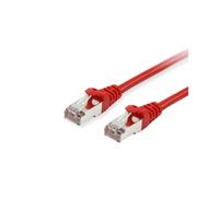 Equip 606508 Câble Réseau Cat6a S/FTP 10m Rouge, RJ45 Mâle/Mâle, Contacts Or, 10Gbps, LSZH, PoE+, AWG 26/7, 500MHz