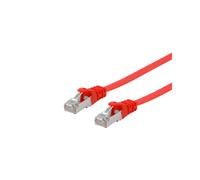 Equip 607620 Câble Réseau Rouge 1m Cat6a U/FTP (STP) RJ-45 Contacts Or 10GbE LSZH AWG 30/7, Diamètre 7.5mm, Conforme CE/REACH/RoHS